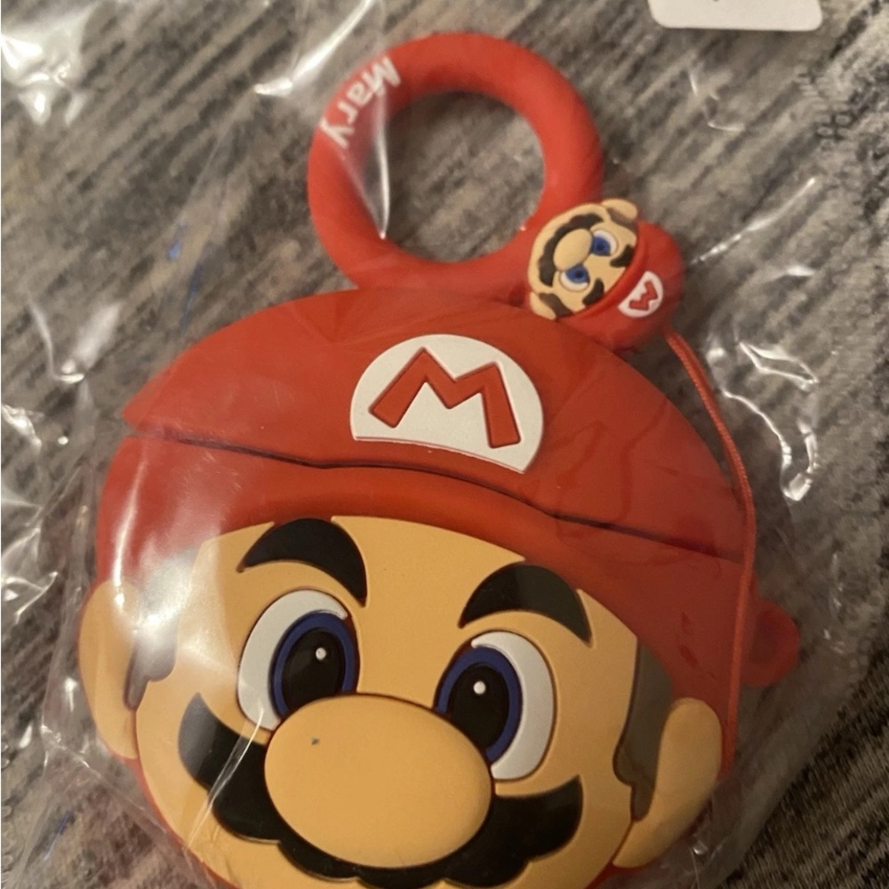 Red Mario Air Pod 3 Case